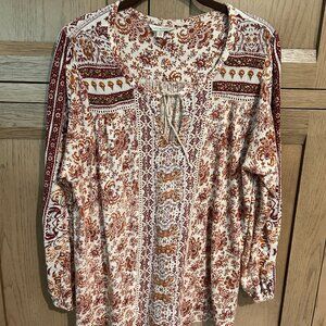 Lucky Brand Long Sleeve Blouse Size 1X